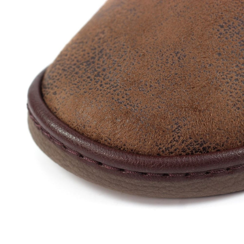 Mens Lazy Dogz Manor II Brown Slippers - Brown