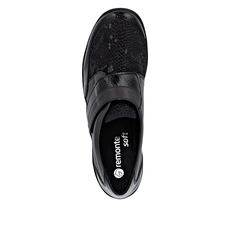 Womens Remonte R7600 Black Casual Shoes - Black