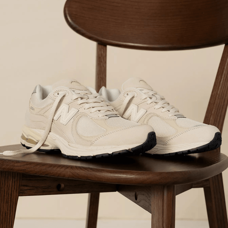 Womens New Balance 2002R Trainers - Beige and Cream