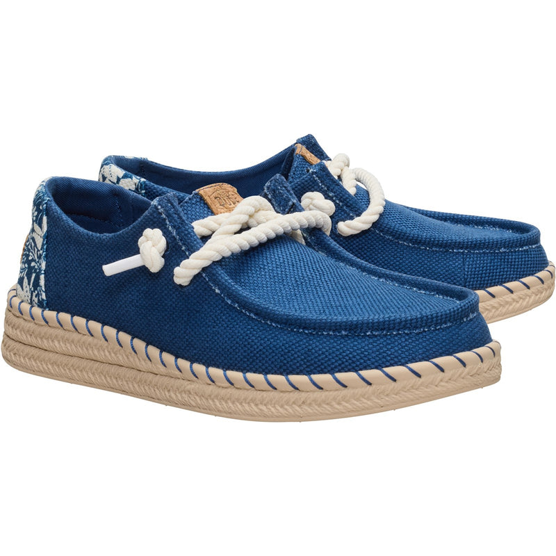 Womens Heydude Wendy Espadrille Hibiscus - Ensign Blue