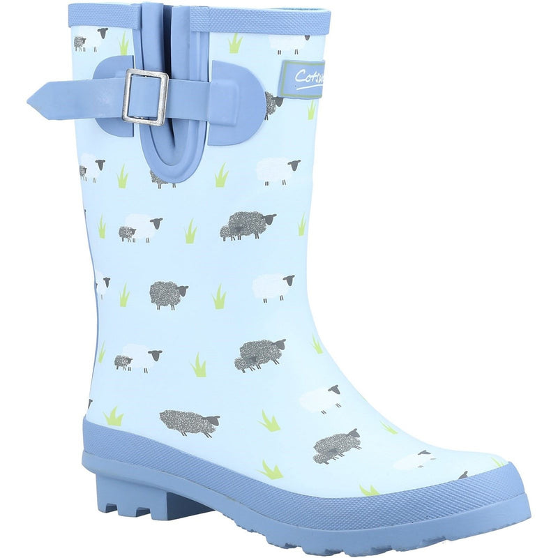 Womens Cotswold Farmyard Mid Wellingtons - Sheep