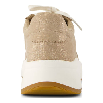 Womens Toms Travel Lite Wedge Trainers - Mid Taupe Metallic