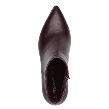 Womens Tamaris 25023 Merlot Ankle Boots - Merlot