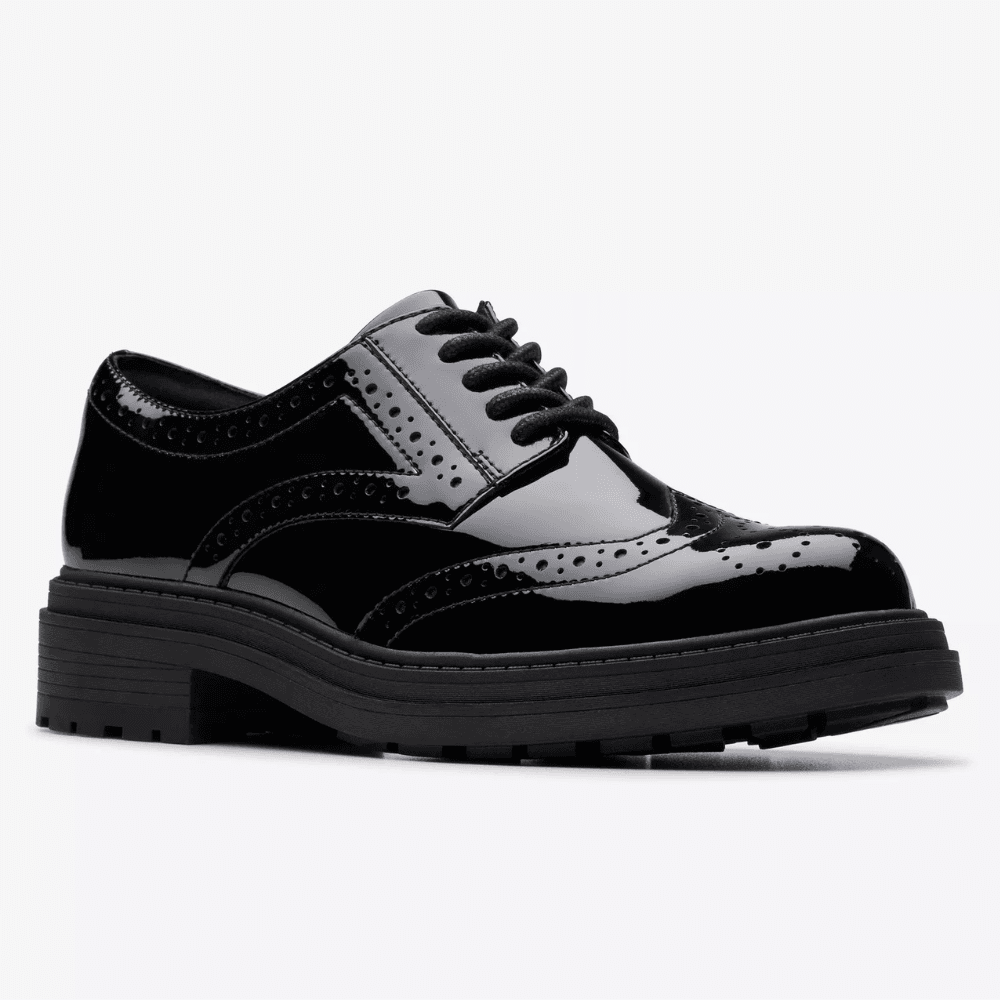 Clarks ORINOCO3 Derby Senior Girls School Shoe D Fit
