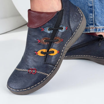 Womens Rieker 72581 Boots - Navy