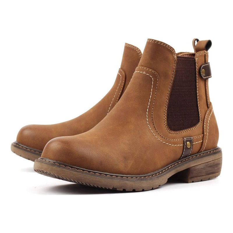 Womens Lunar Roxie III Tan Chelsea Ankle Boots - Tan