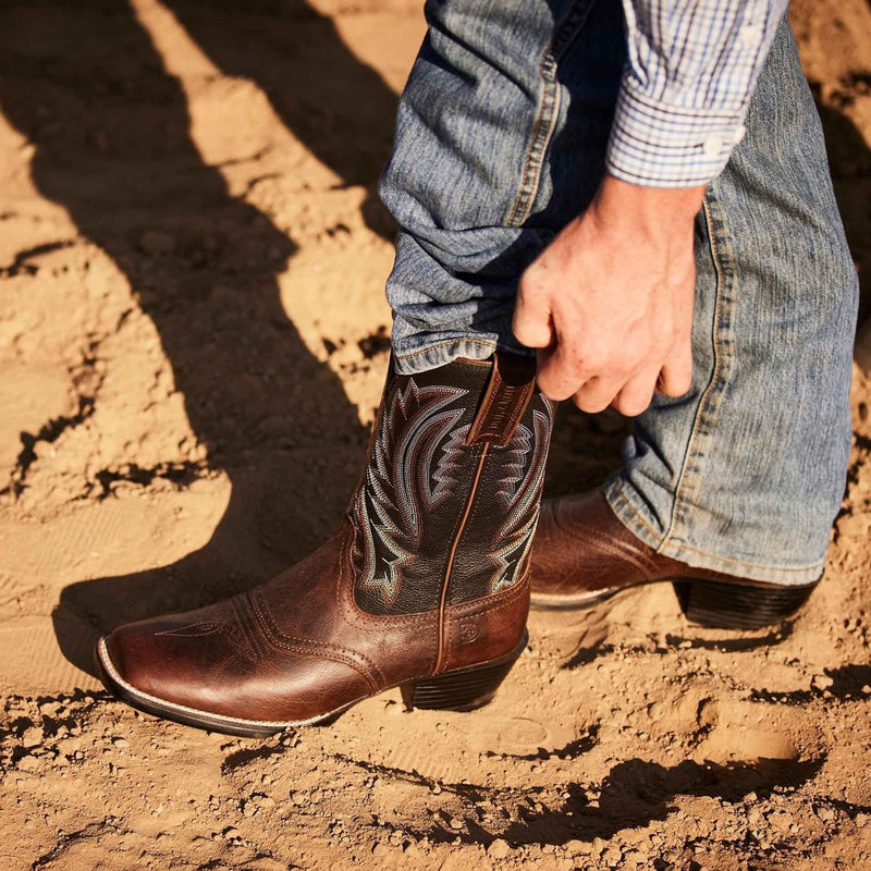Mens Durango Westward Dark Chestnut and Black Onyx Boots - Dark Chestnut and Black Onyx