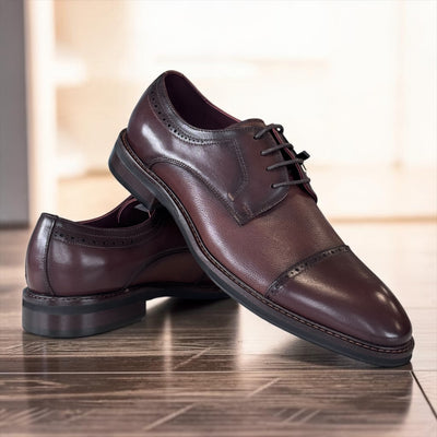 Mens Escape Good Magic Formal Lace-up Shoes - Brandy
