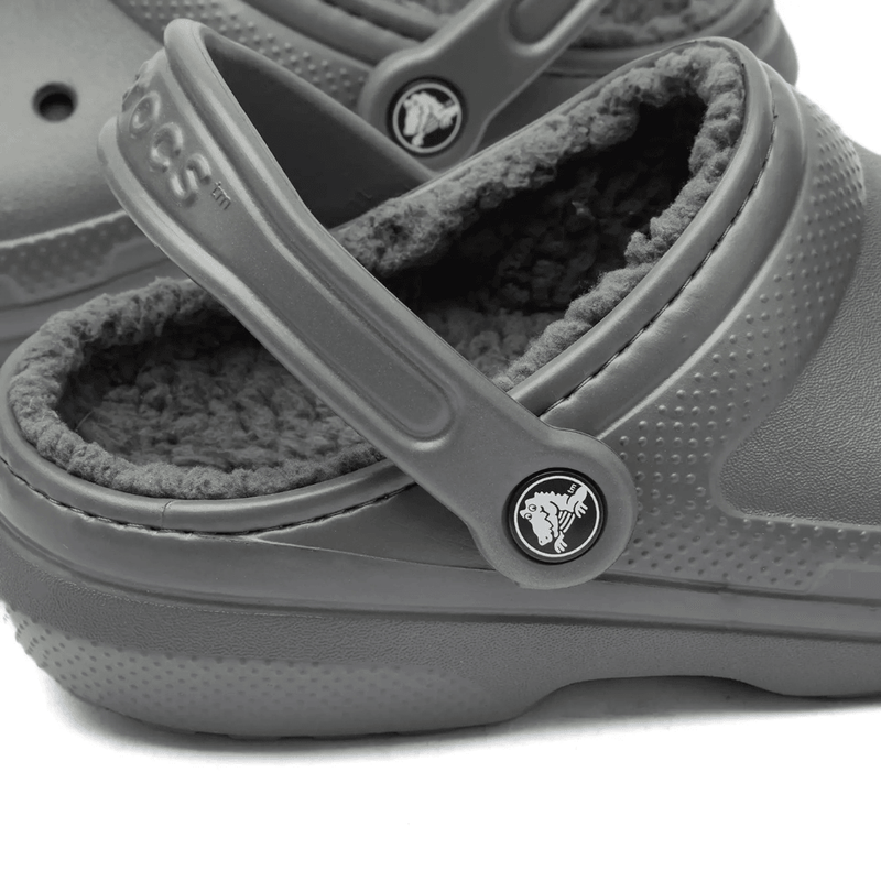 Mens Crocs Classic Lined Crocs - Slate Grey Smoke
