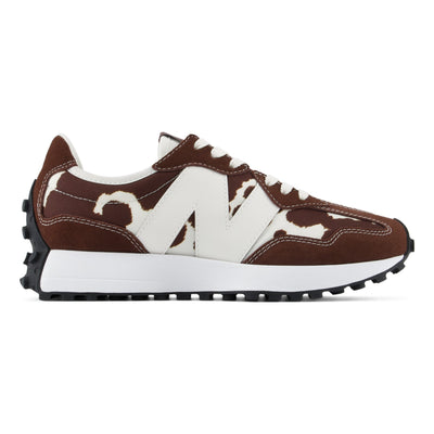 Womens New Balance 327 Trainers - Pumpernickel with Seasalt