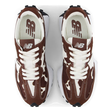Womens New Balance 327 Trainers - Pumpernickel with Seasalt