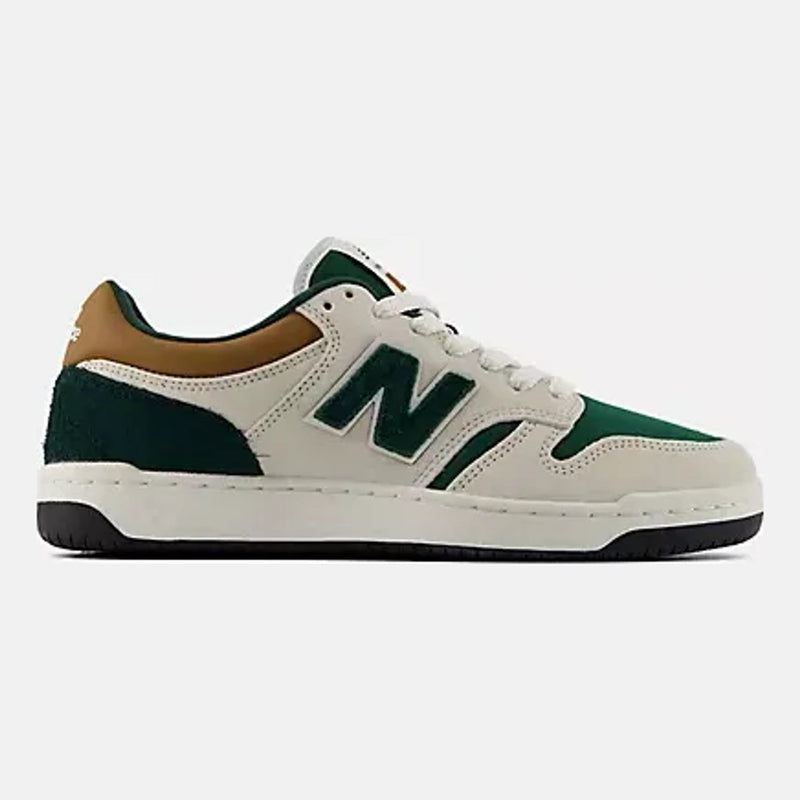 Mens New Balance 480P Linen with Nordic Green Trainers - Linen with Nordic Green