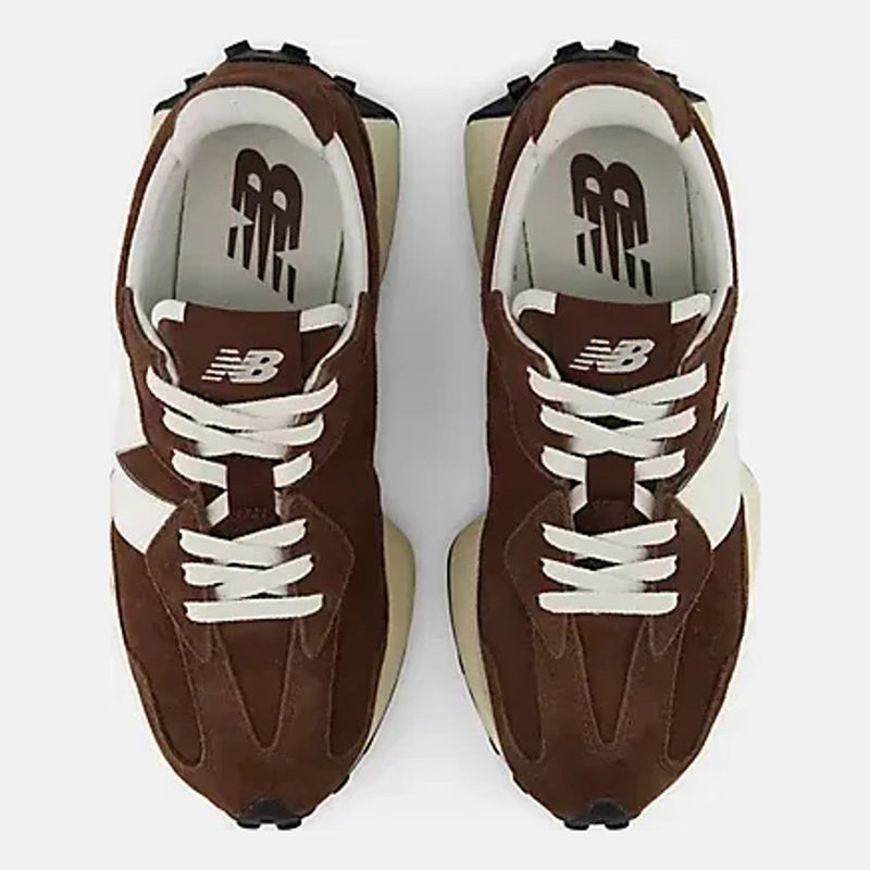 Womens New Balance 327 Laced Pumpernickel with Linen Trainers - Pumpernickel with Linen