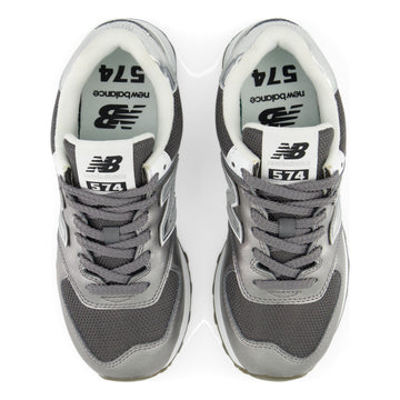 Womens New Balance 574 Laced Castlerock with White Trainers - Castlerock with White