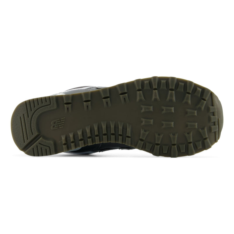Womens New Balance 574 Laced Castlerock with White Trainers - Castlerock with White