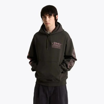 Mens Vans Hotline Radio Faded Black Hoodie - Faded Black
